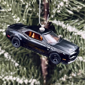 Dodge Challenger Christmas Tree Ornament (Opening Hood)