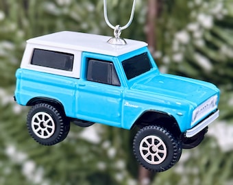 Retro Ford Bronco Christmas Tree Ornament