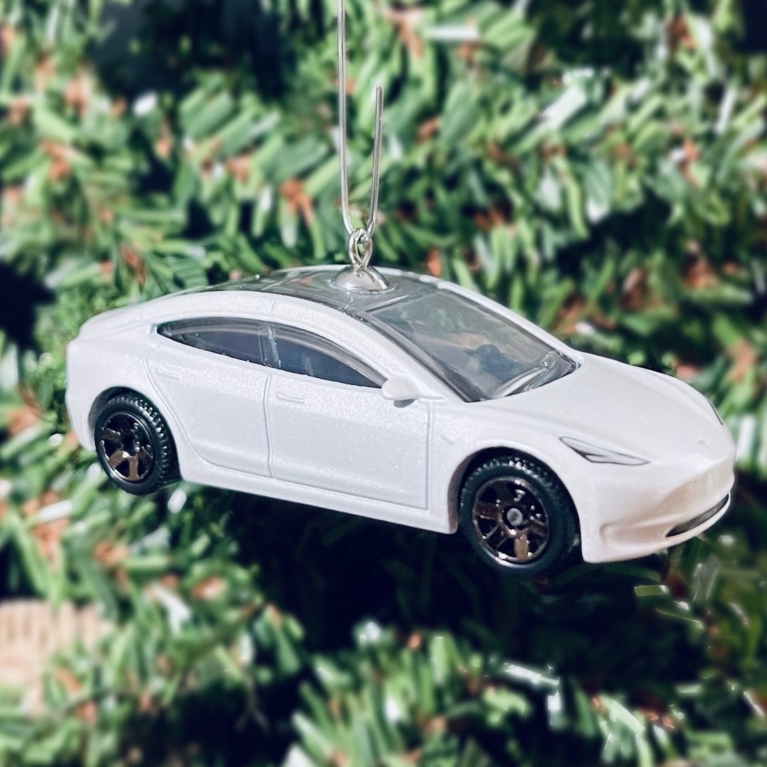 Personalized Blue Muscle Car Ornament ~ Hot Wheels Sport Car Ornament
