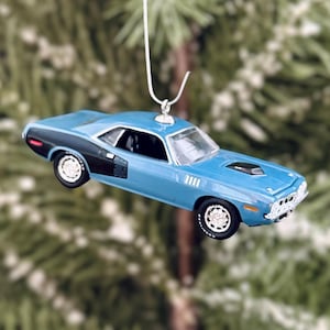 1971 Plymouth Cuda Christmas Tree Ornament
