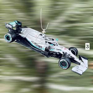 F1 Valtteri Bottas Mercedes Rennauto Weihnachtsbaumschmuck