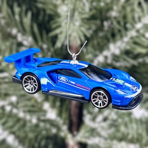 Ford GT Race Christmas Tree Ornament