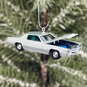 1967 Cadillac Eldorado Christmas Tree Ornament (Opening Hood)
