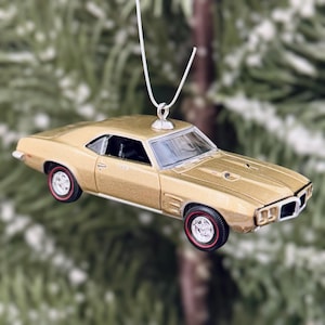 1969 Pontiac Firebird Christmas Tree Ornament
