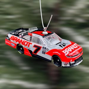 Justin Allgaier #7 NASCAR Christmas Tree Ornament