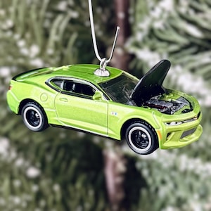 2017 Chevy Camaro Christmas Tree Ornament (Opening Hood)