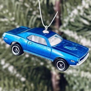 1970 Plymouth Cuda Christmas Tree Ornament