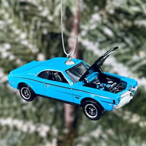 1970 AMC Javelin Christmas Tree Ornament (Opening Hood)