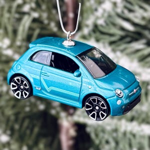 Fiat 500e Christmas Tree Ornament