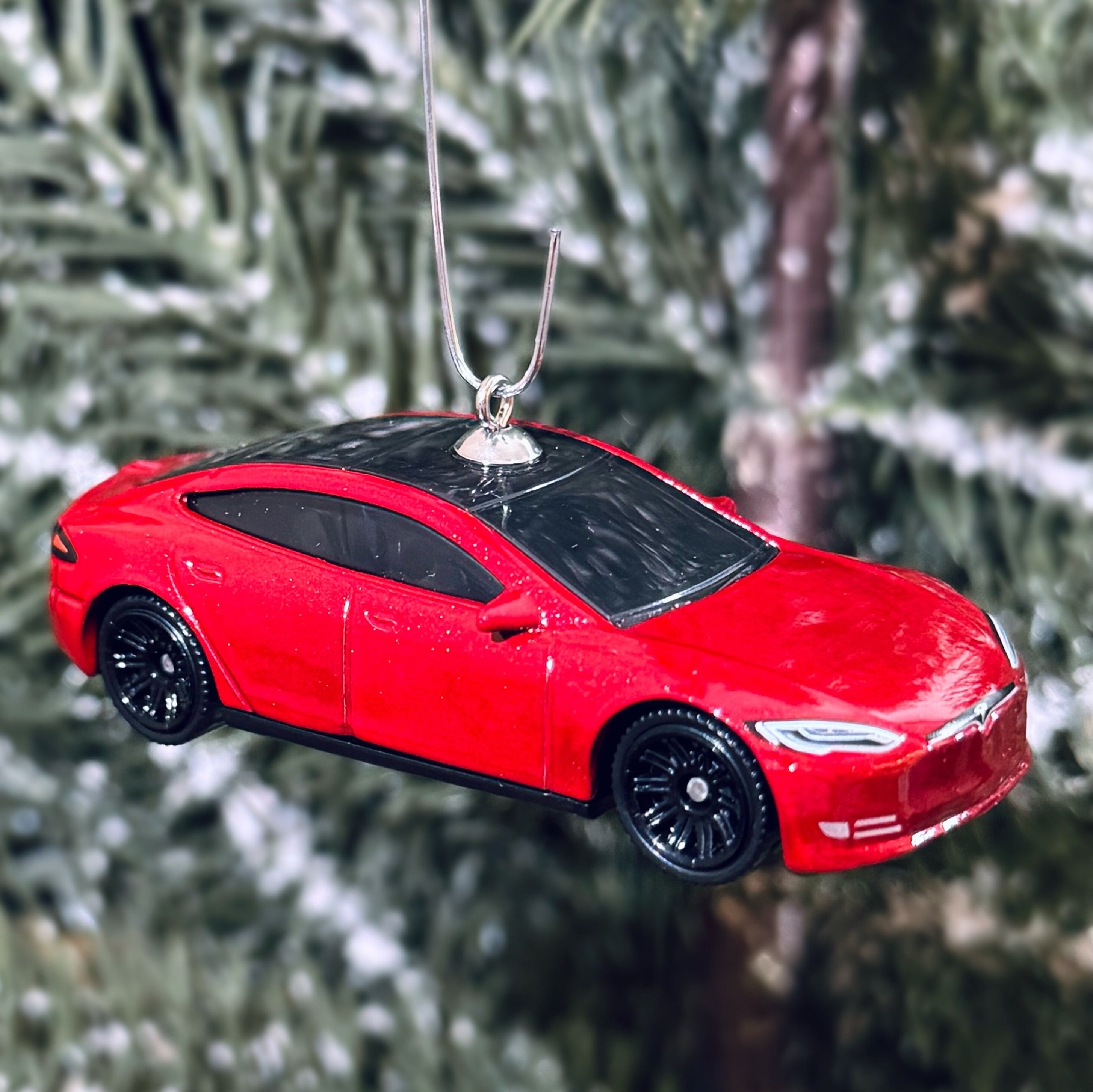 Personalized Blue Muscle Car Ornament ~ Hot Wheels Sport Car Ornament