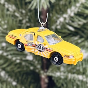 Taxicab Christmas Tree Ornament (Opening Doors)