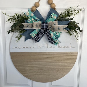 Beach Themed Wooden Door Hanger