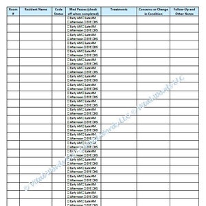 30 Patients/Residents Nurse Brain Simple Note List (Version 1)