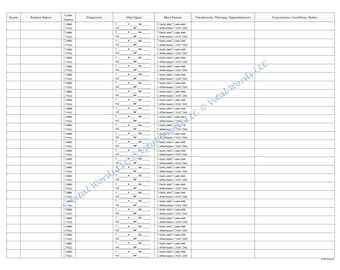 28 Patients/Résidents Feuille de rapport de l'infirmière SLD/SNF/ICF (Version 2)
