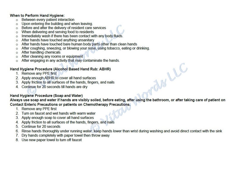 BUNDLE Hand Hygiene and PPE Audit and Competencies, and Isolation