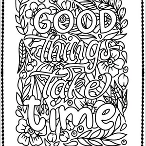 Affirmation Coloring Pages Etsy Affirmation Coloring Pages Etsy