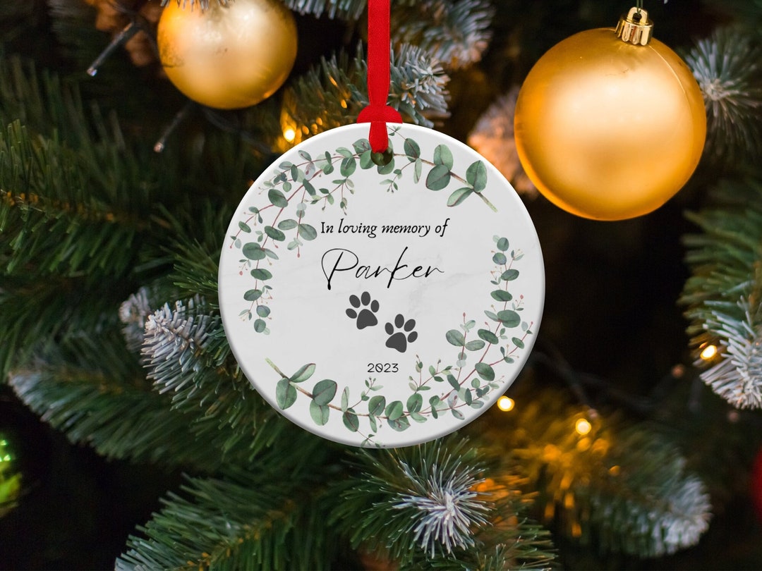 Personalized Dog Memorial Ornament: Pet Loss Remembrance Keepsake - Etsy