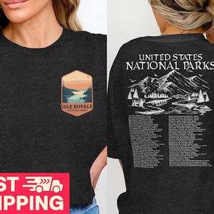 Isle Royale National Park T-Shirt: Sunset Forest Tee