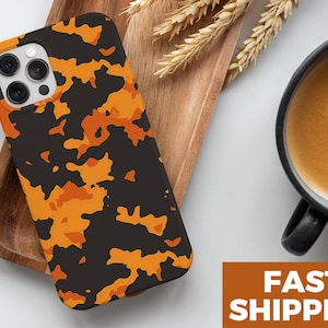 Camouflage Halloween Tough Phone Case, Holiday Festive iPhone 15 Pro Max, Samsung S24 Ultra, Pixel 8 Pro, Stylish and Durable Camo Cases