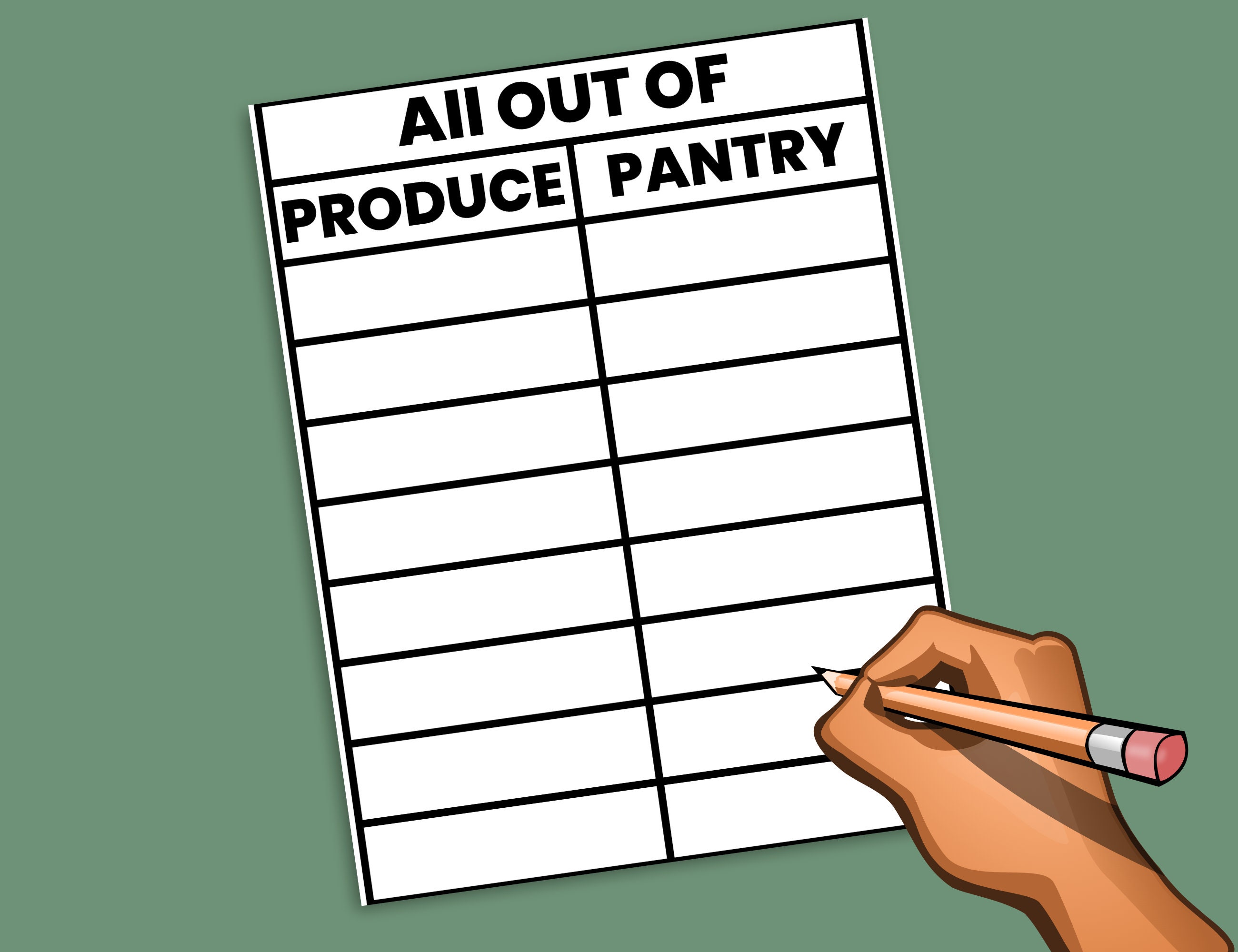 Low Vision Weekly Planner - Low Vision Grocery List - Low Vision Thick ...