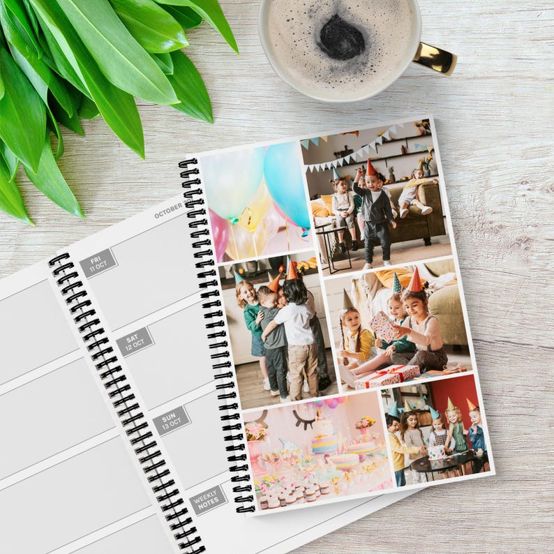 Six Photo 2026 2027 Diary A5 Personalised Collage Week to View ...