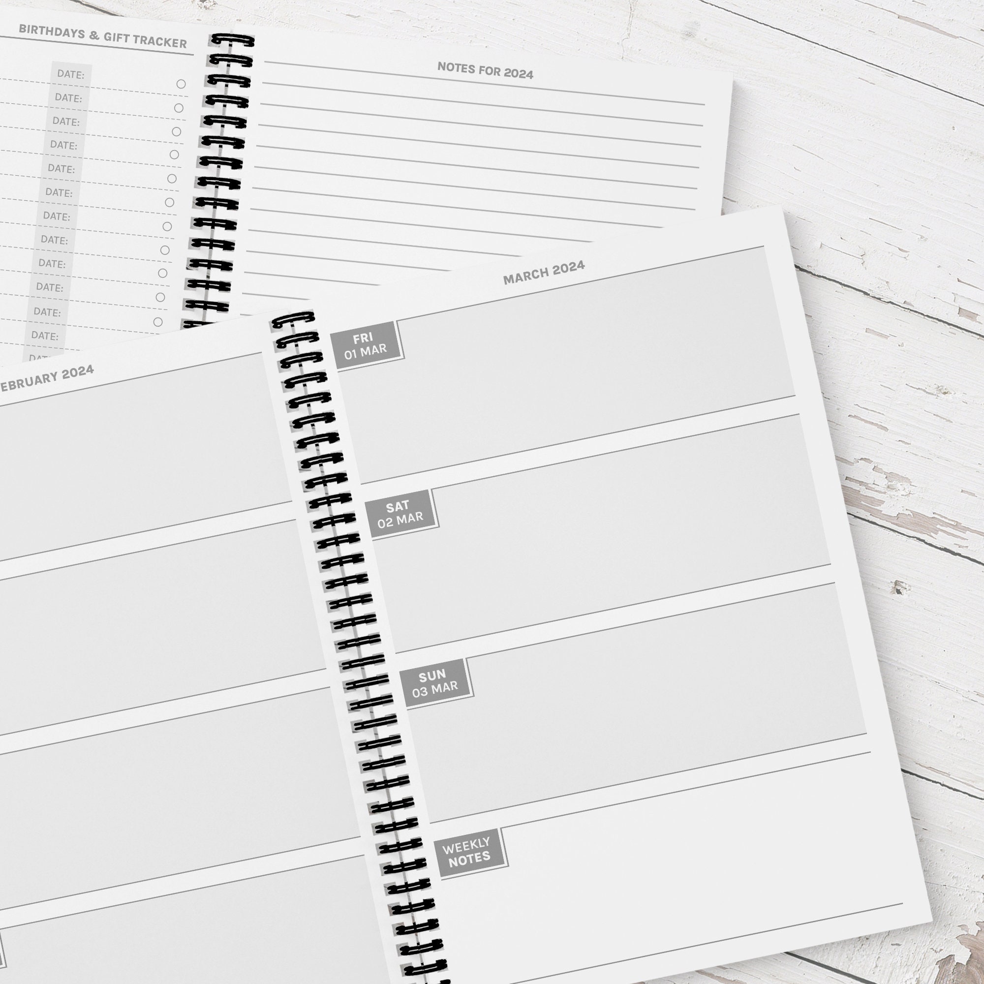 Six Photo 2024 Diary A5 Personalised Collage 2025 Week to View