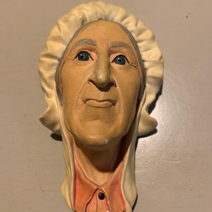 Vintage Bossons England Dickens Series “ Betsy Trotwood “ Collectible Knick Knack, Wall Hanging