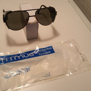 NOS Vintage Titmus Challenger Protective Eyewear Black Smoke Lens