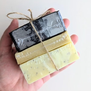 Organic Soap Bar Bundle: Christmas Gift Set, Mens Skincare