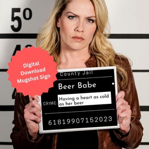 Mugshot Jail Signs, Party Props for Birthday, Retirement, Bachlorette ...
