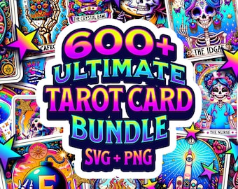 Funny Tarot Card Design Bundle PNG SVG, Sarcastic Skeleton Tarot Art For Sublimation and Cut Files, Trendy Skulls ClipArt With Adult Humor