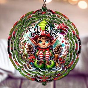 Molinillo de viento navideño (imagen PNG), diseño de sublimación de molinete navideño, plantilla de molinete navideño (imagen PNG), descarga digital