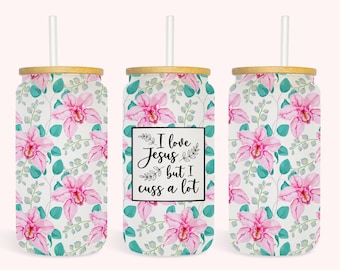 Maldigo mucho vidrio de 16 oz puede envolver, diseño de sublimación de descarga digital, plantilla de 16 oz, frasco de vidrio divertido vaso envolver diseño PNG sin costuras