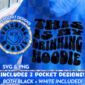 Beber sudadera con capucha PNG SVG, divertido retro svg png diseño, humor adulto, cita divertida, letras onduladas de moda sarcásticas diseño de sudadera con capucha fresca para las mujeres
