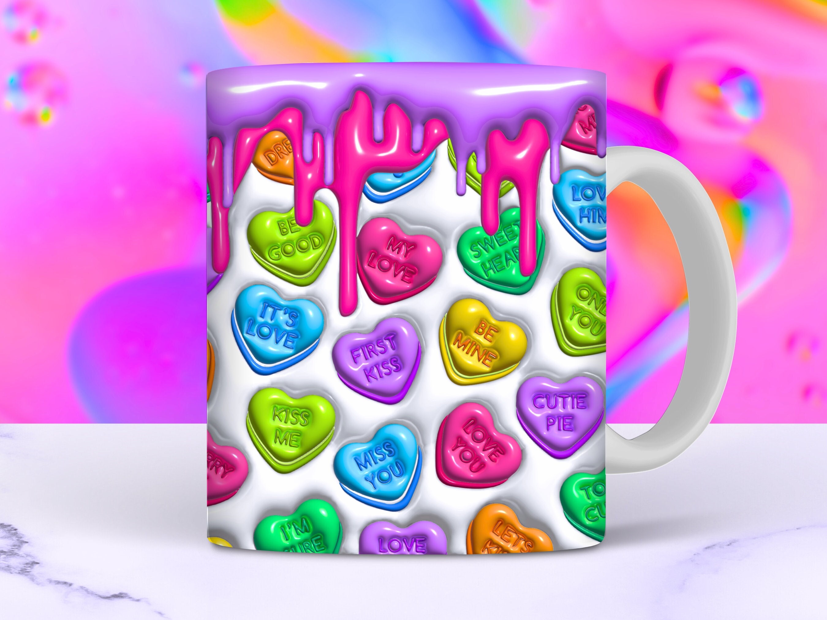 Limited Edition Scripture Candy Hearts Valentine Mug