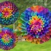 Kaleidoscope Wind Spinner PNG Bundle Neon Spinner Sublimation Design