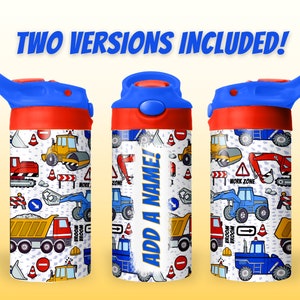Vaso con tapa abatible para niños de 12 oz, diseño de sublimación PNG para agregar un nombre, vaso recto para niños pequeños de 12 oz