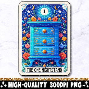 The One Nightstand Funny Tarot Card PNG, Diseño de sublimación de humor sarcástico para adultos, Cita divertida Camiseta de moda Taza Archivo PNG, Descarga digital