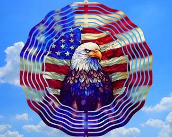 USA Eagle Wind Spinner PNG, Eagle Wind Spinner Sublimation Design, Instant Download, American Windspinner Sublimation Template PNG