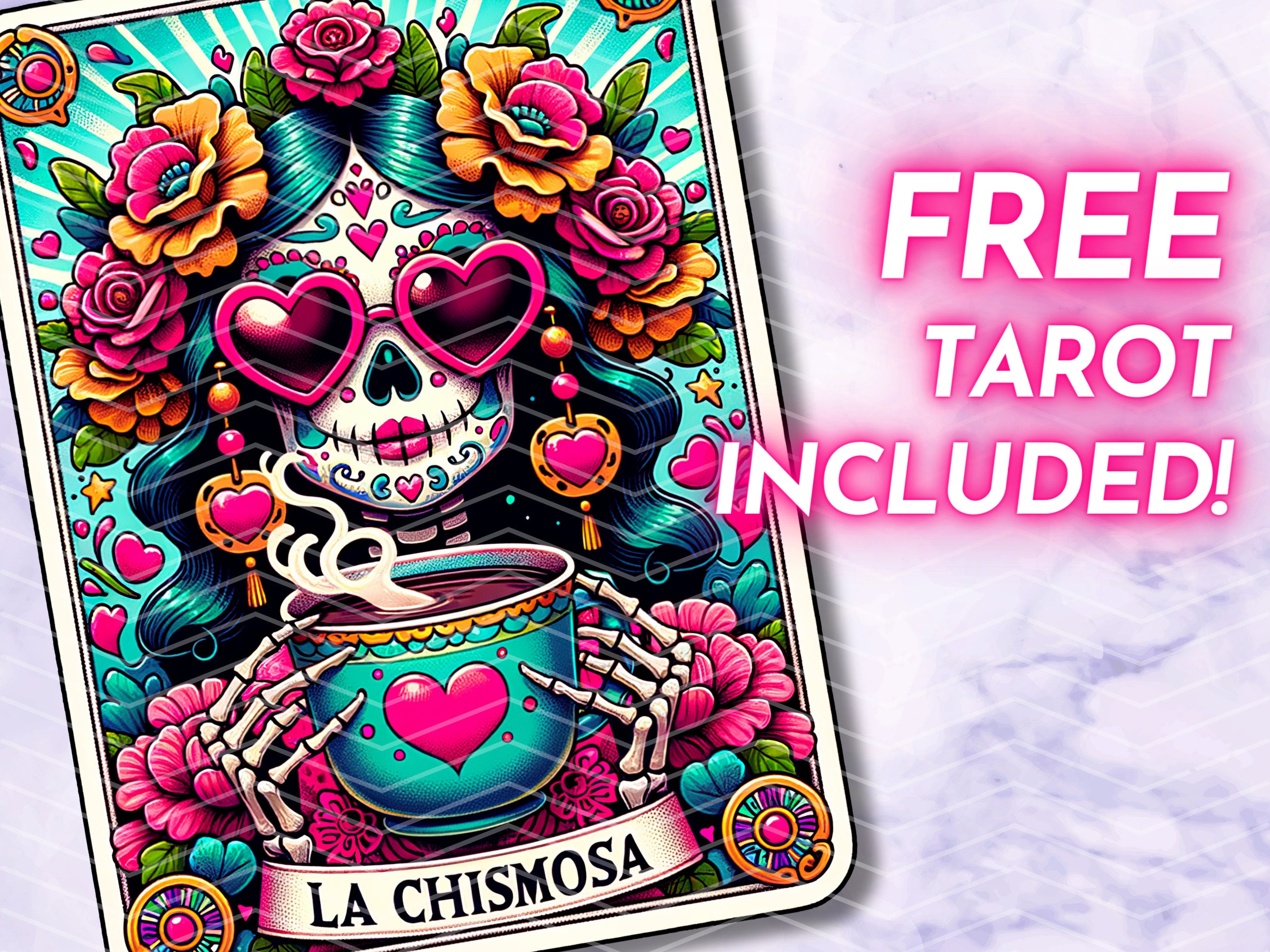 La Chingona Tarot Card PNG, Funny Mexican Sublimation Design