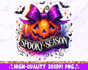 Spooky saison PNG, populaire citrouille d'Halloween citrouille d'Halloween sublimation Design, Witchy Vibes chauves-souris effrayant Halloween tendance téléchargement numérique