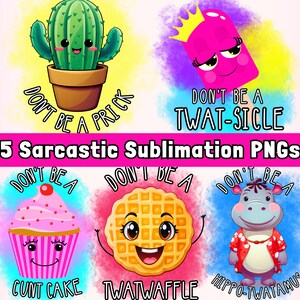 Sarcastic PNG Designs, Funny Sublimation PNG Bundle, Sweary PNG, Funny Png For Mug, Funny Mom png Sweary Sublimation Designs image 1