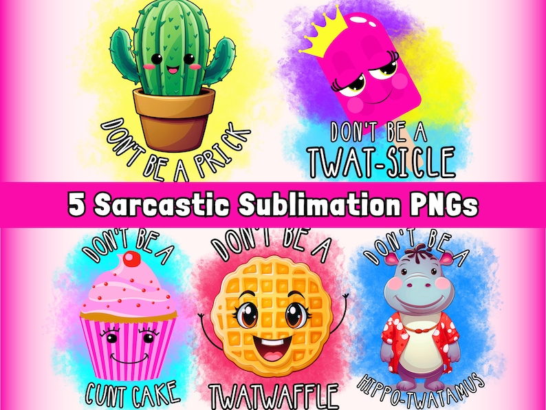 Sarcastic PNG Designs, Funny Sublimation PNG Bundle, Sweary PNG, Funny Png For Mug, Funny Mom png Sweary Sublimation Designs image 1