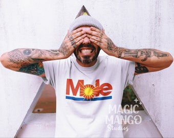 Mole Mexican Logo Parodia Diseño de camiseta divertida, Latinx PNG, Descarga instantánea de archivos digitales, Diseño del orgullo latino, Mexicano PNG