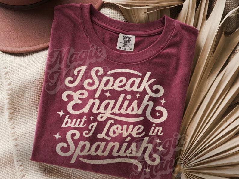 I Love in Spanish PNG SVG, Trendy Latina T-shirt Sticker Sublimation