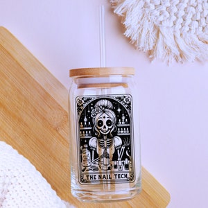 The Nail Tech Tarot Card SVG PNG Nail Technician Skeleton Skull the-nail-tech-tarot-card-svg-png-nail-technician-skeleton-skull