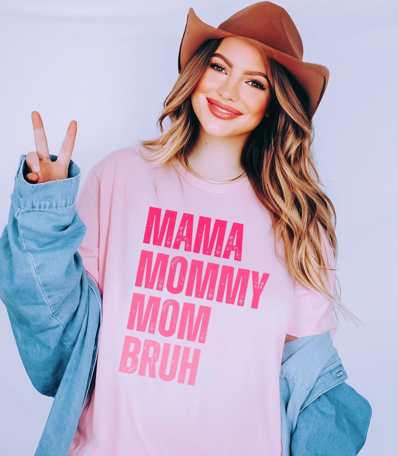 Mamma mamma mamma Bruh PNG, rolig mamma-t-shirt sublimeringsdesign, t-shirt PNG för kvinnor, mammaliv, moderskap png, mamma png, digital nedladdning bild 2