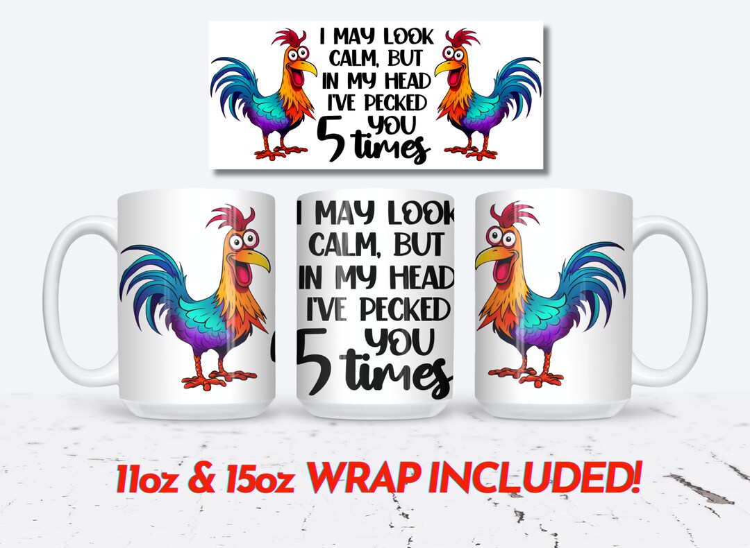 Chicken Coffee Mug - Hen Rooster Theme Gifts - Funny Chicken Coffee Mug - Hen Rooster Theme Gifts - Funny