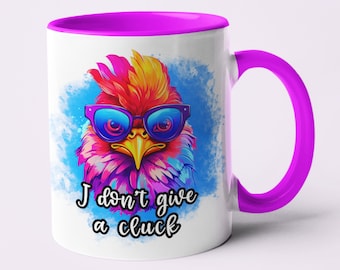No doy un cloqueo PNG, divertido pollo PNG diseño de sublimación, descarga digital, Sassy Sweary Chicken Clip Art divertido pollo taza PNG diseño