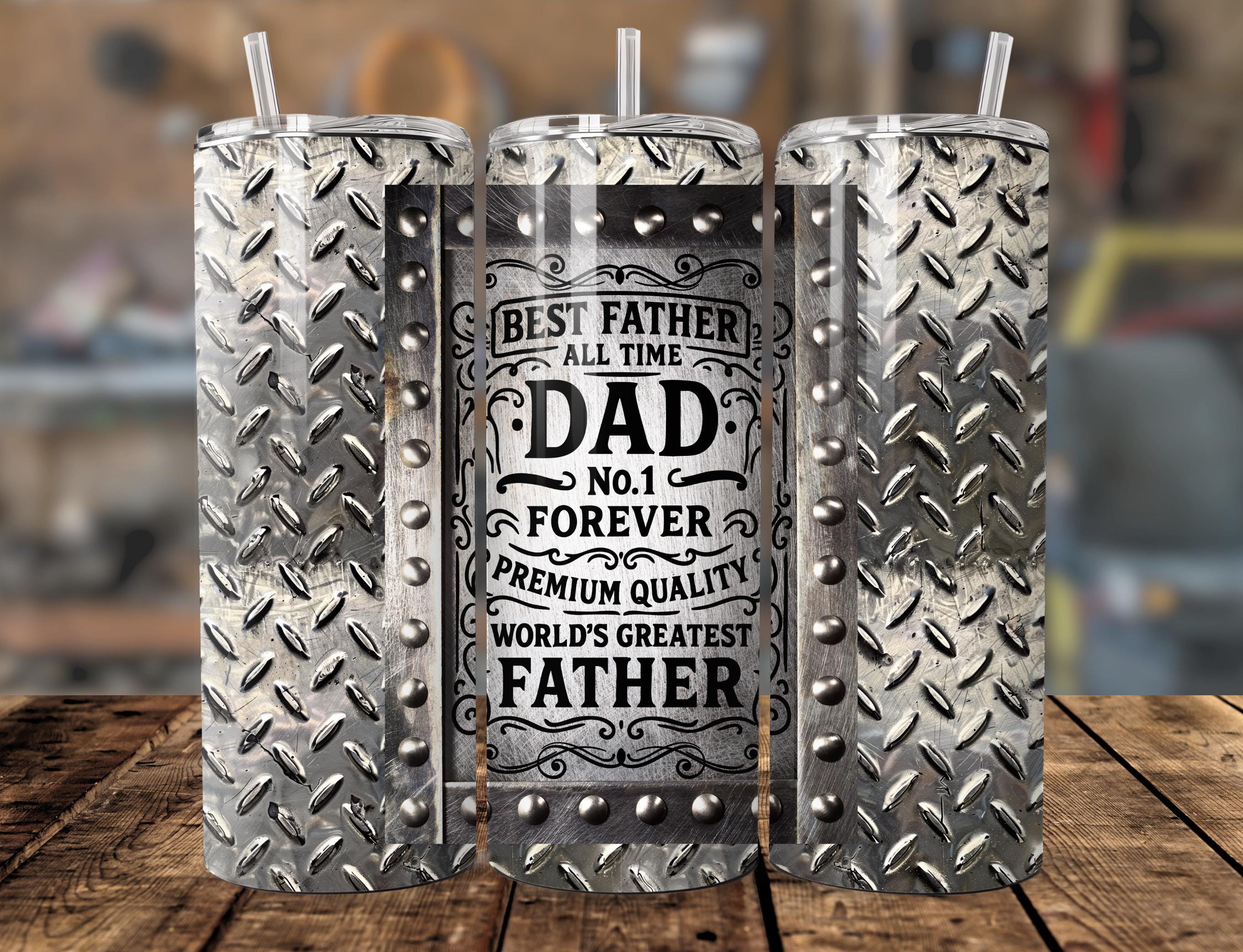 Best Dad Ever Tumbler Wrap PNG for Men, Fathers Day Seamless 20oz ...